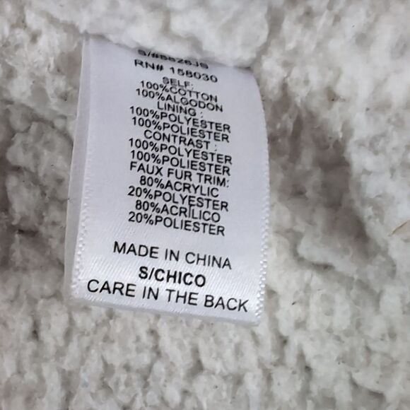 Love Tree Sherpa Drawstring Camouflage- Removable Fur-Trimmed Women's Jacket - Picture 9 of 13